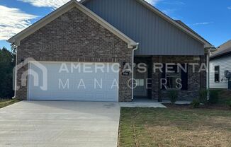 New Construction Home for Rent in Bessemer, AL!!! Sign a 13 month lease by 11/15/24 to receive ONE MONTH FREE!