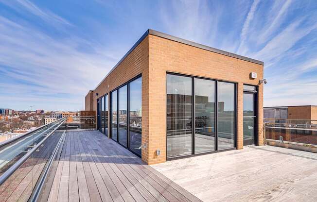 The Stanton rooftop yoga deck