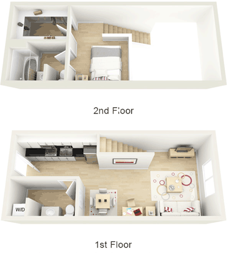Studio, 1 bath, 615 sqft, $2,583, Unit 420