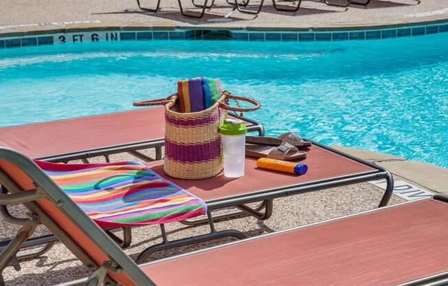 Poolside Relaxing Area at Highlands Hill Country, Austin, 78745