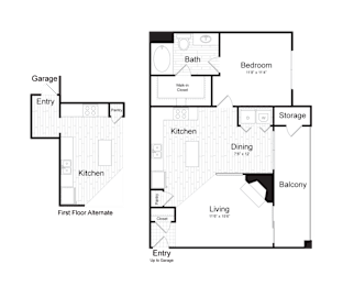 1 bed, 1 bath, 743 sqft, $2,943