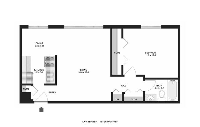 1 bed, 1 bath, $1,070, Unit 70014