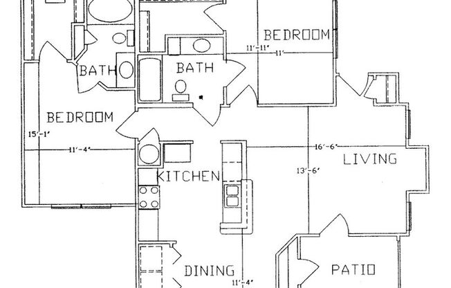 2 beds, 2 baths, 1,089 sqft, $1,925, Unit 401-u