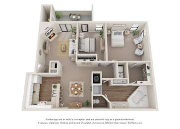 2 beds, 1 bath, 1,141 sqft, $1,275
