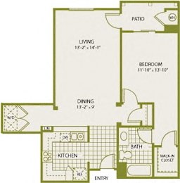 1 bed, 1 bath, 833 sqft, $2,898