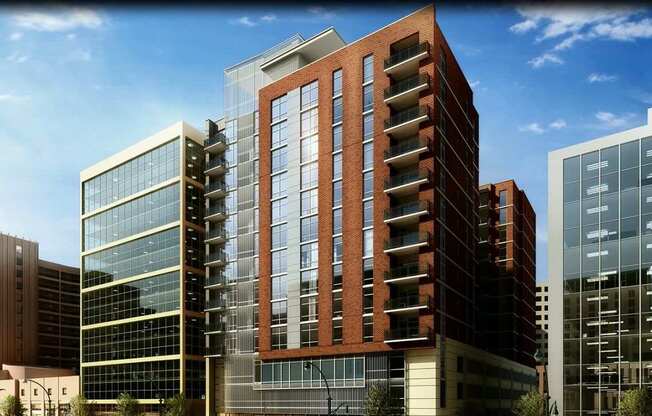 a rendering of the building in downtown silver spring
