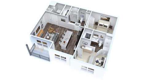 2 beds, 2 baths, 1,149 sqft, $1,675