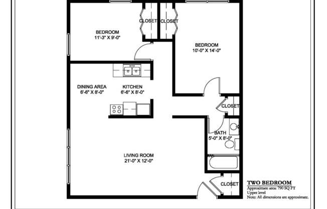 2 beds, 1 bath, 765 sqft, $1,250, Unit 2510-09