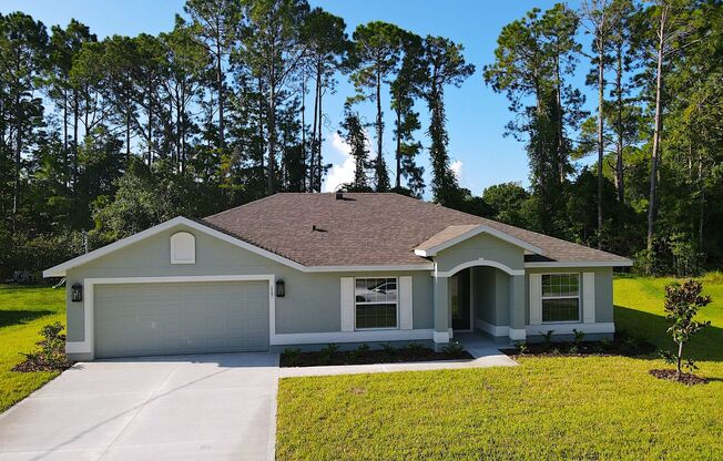 Spacious 4 Bed 2 Bath 2024 Home for Rent on Cul De Sac in Palm Coast!