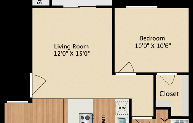 1 bed, 1 bath, 700 sqft, $1,189, Unit 160