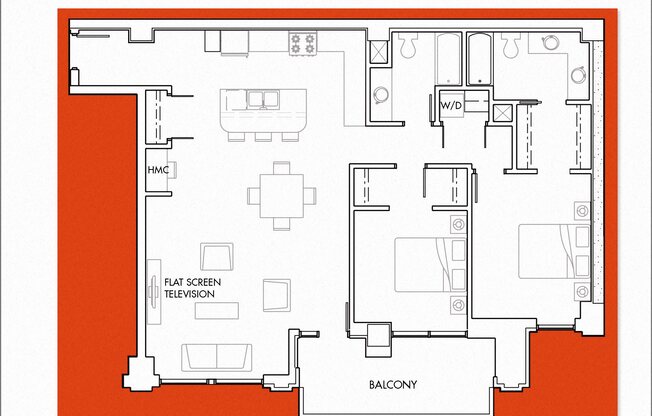 2 beds, 2 baths, 1,520 sqft, $2,220