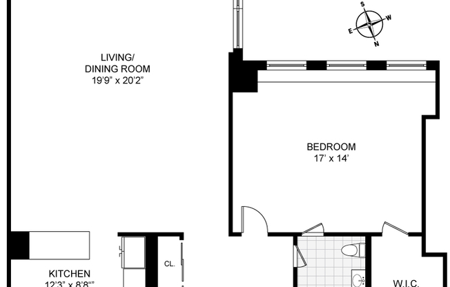 1 bed, 1 bath, 1,162 sqft, $7,500, Unit 6B