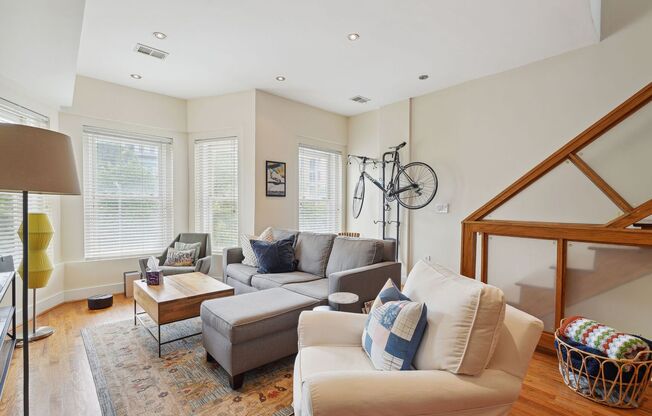 Beautiful 3br/4ba Columbia Heights Home with Parking & Two Decks!