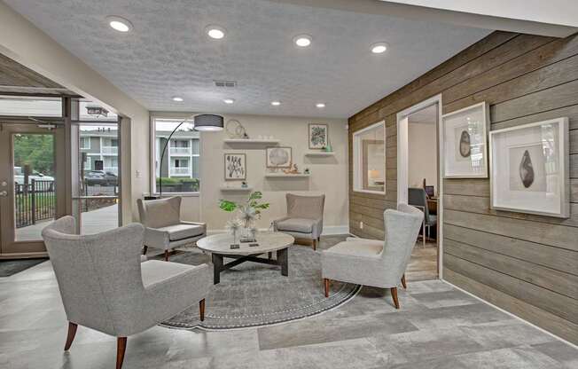 Leasing center and resident lounge at Lacota Apartments in Atlanta, GA 30360