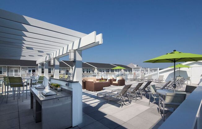 Weymouth MA Apartments Roofdeck and Grilling Area