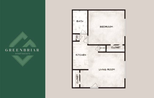 1 bed, 1 bath, 615 sqft, $1,300