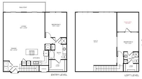 2 beds, 2 baths, 1,623 sqft, $2,695