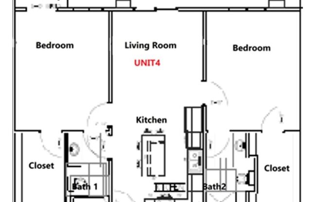 2 beds, 2 baths, 1,000 sqft, $1,250, Unit Model 1460 Unit- 2 BDRM 2 BATH