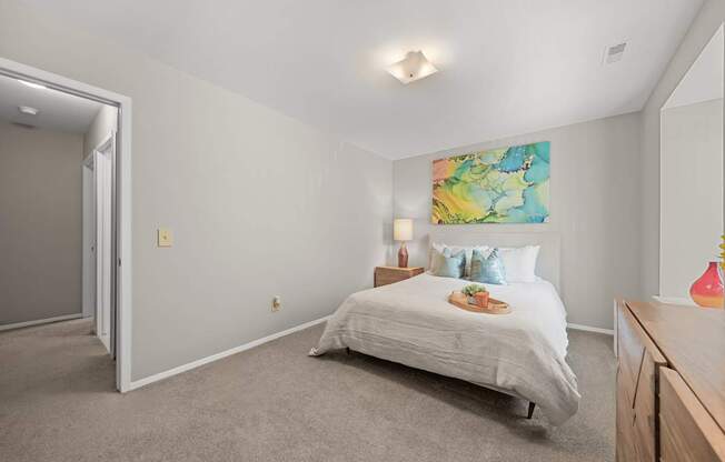 Spacious Bedroom at Lakeside Village Apartments Clinton Township MI