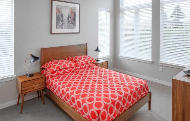 The Wilmore begroom with bed