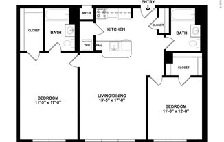 2 beds, 2 baths, 985 sqft, $3,050