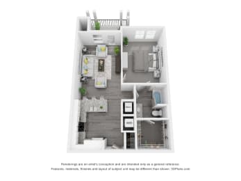 1 bed, 1 bath, 789 sqft, $1,538