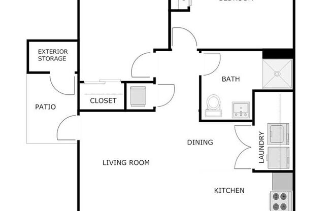 2 beds, 1 bath, 885 sqft, $1,150