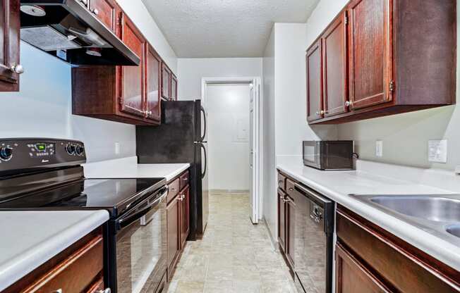 New kitchen at Chimney Top Apartments