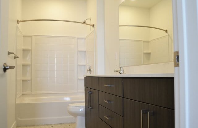 Bathroom With Storage at Parc West Apartments, Draper, UT