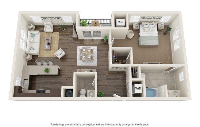 1 bed, 1.5 baths, 921 sqft, $2,300, Unit UNIT 206