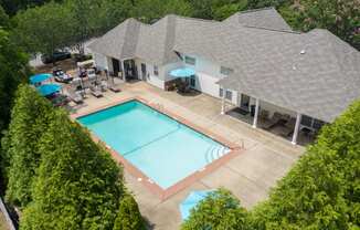 Point at Fairview Clubhouse & Pool Aerial
