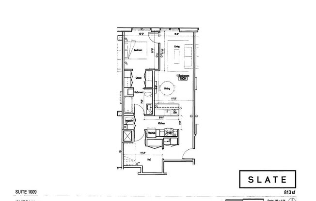 1 bed, 1 bath, 801 sqft, $1,895