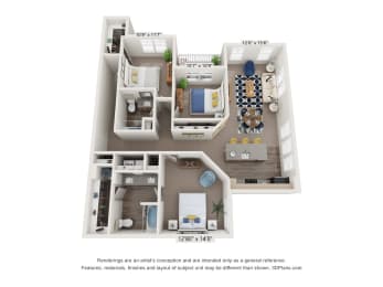 3 beds, 2 baths, 1,676 sqft, $2,234