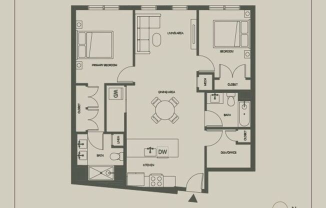 2 beds, 2 baths, 932 sqft, $4,500, Unit 410