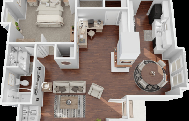 1 bed, 1 bath, 927 sqft, $1,570