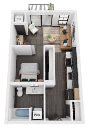 1 bed, 1 bath, 514 sqft, $1,499