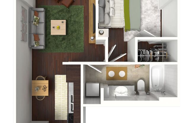 1 bed, 1 bath, 682 sqft, $2,900, Unit 812