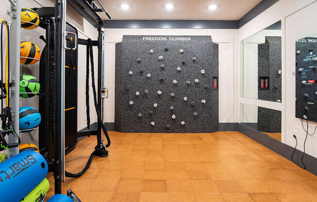 Modern Fitness Center at One Riverside Apartments, Tennessee