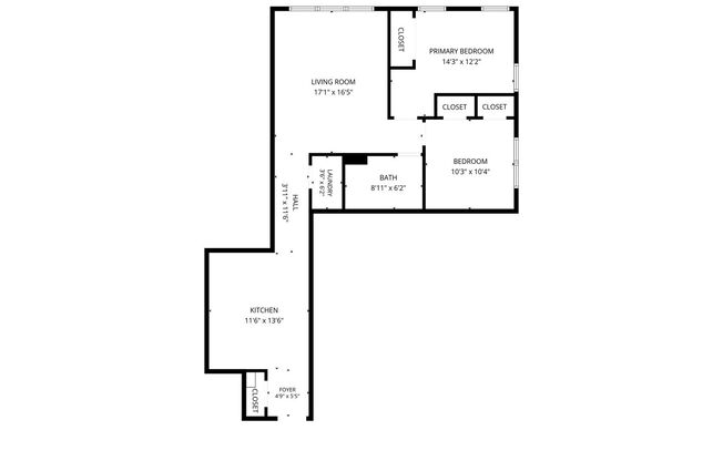 2 beds, 1 bath, 923 sqft, $2,063, Unit Unit 304