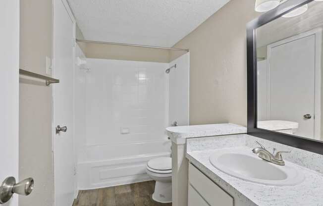 a bathroom with a sink and a toilet