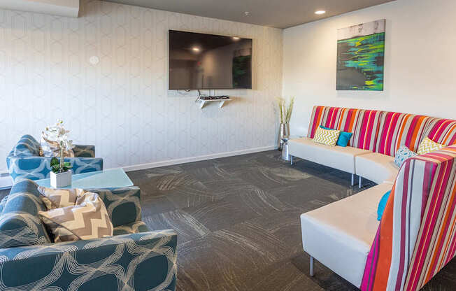 Living Room With TV at Cypress Court, St Cloud, 56303