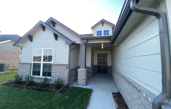 Available Now! New construction 4 bed/2bath home in a gated Bixby neighborhood.