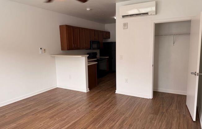 Studio, 1 bath, 402 sqft, $825, Unit 119