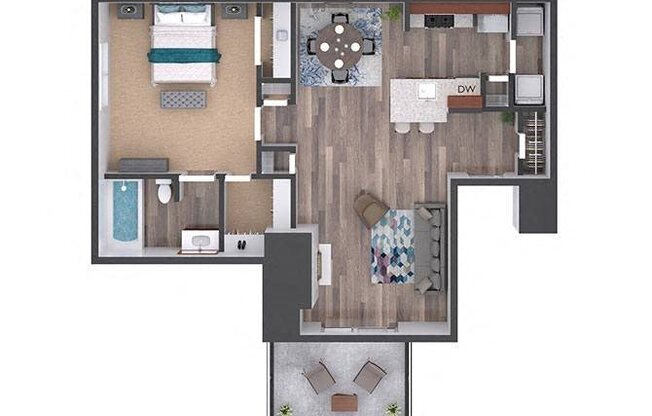 1 bed, 1 bath, 768 sqft, $1,450