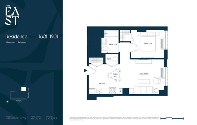 1 bed, 1 bath, $5,465, Unit 1801