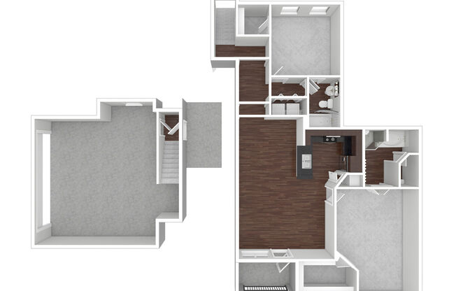 2 beds, 2 baths, 1,381 sqft, $1,745