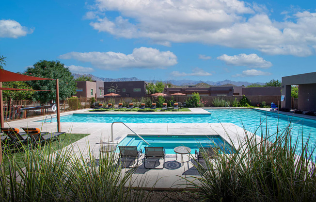 Gated Pool at Sabino Vista Apartments in Tucson