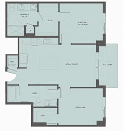 2 beds, 2 baths, 1,035 sqft, $3,285