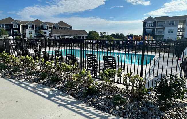 Secured Pool at The Residences at Akita Lane, Canal Winchester, OH 43110