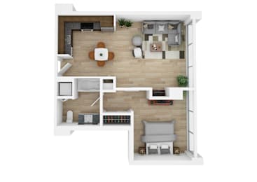 1 bed, 1 bath, 653 sqft, $1,849